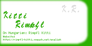 kitti rimpfl business card